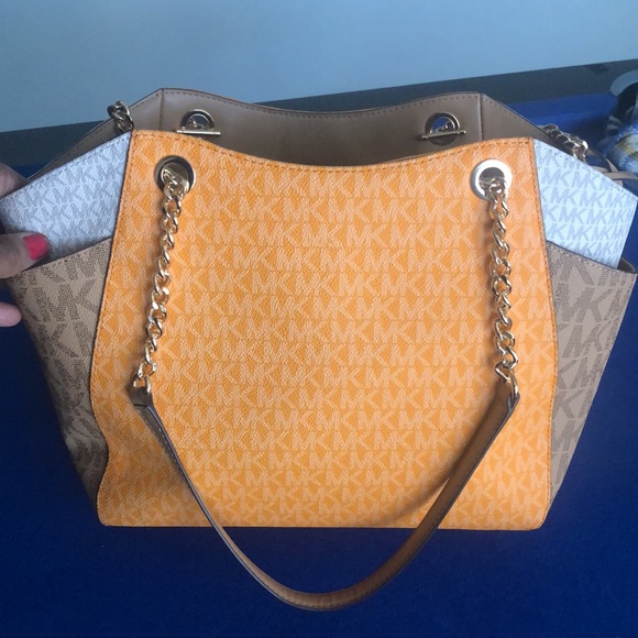 Michael Kors Orange and Brown Women's Bag (Excellent care!) - Picture 12 of 13